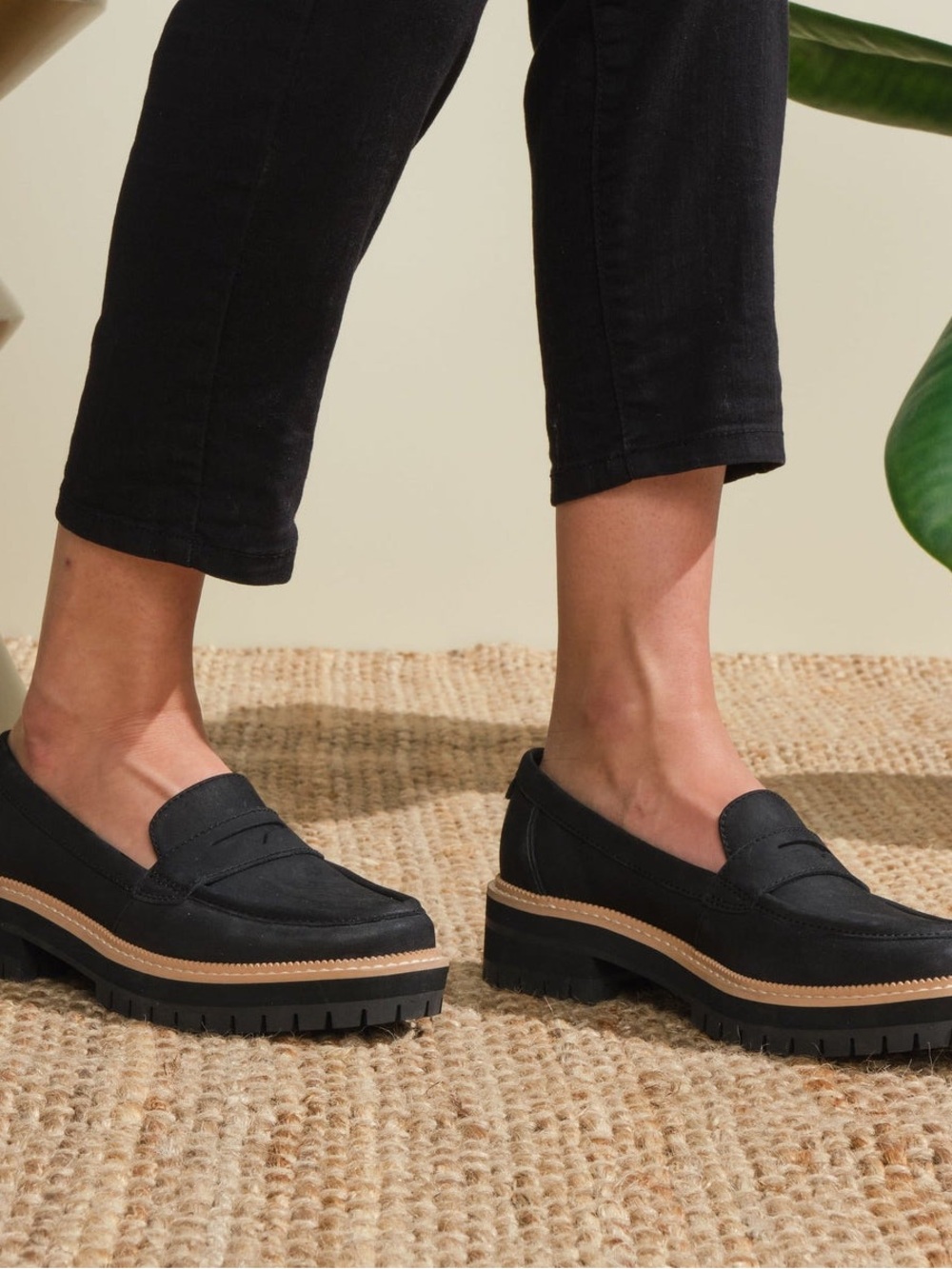 Toms Black Cara Loafers